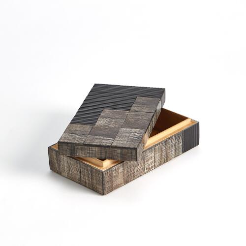 Gilles Ribbed Horn/Resin Box
