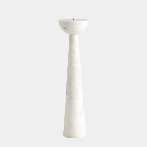 Formosa Candle Holder-Round Top-White
