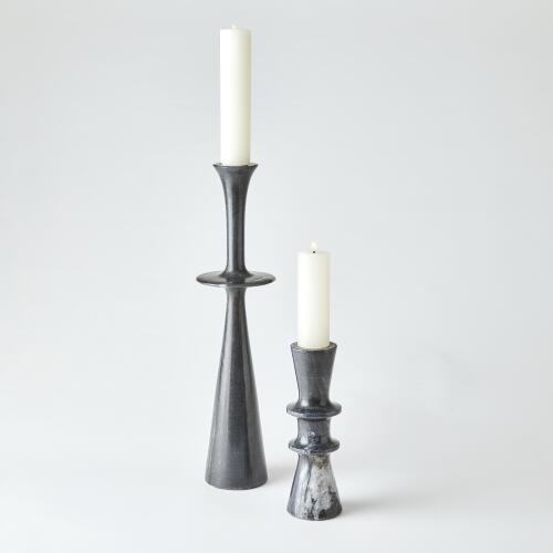 Center Flair Candle Stand-Black