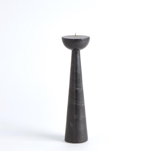 Round Top Candle Stand-Black