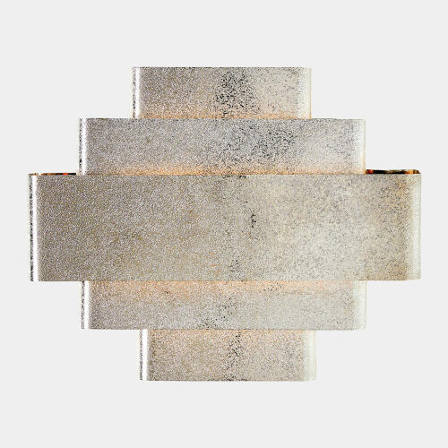 rectangular babylon sconce-shiny nickel