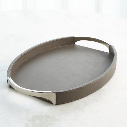 Roberts Tray-Fossil Grey w/Nickel