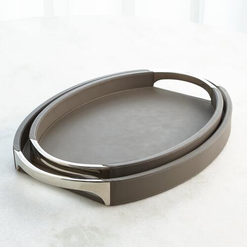 Roberts Tray-Fossil Grey w/Nickel