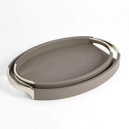 Roberts Tray-Fossil Gray w/Nickel