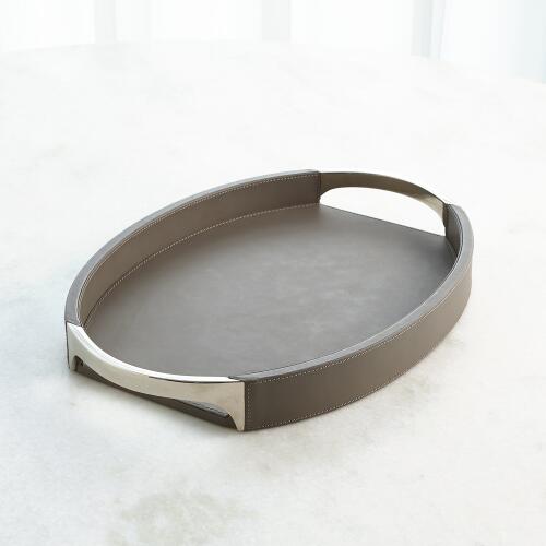 Roberts Tray-Fossil Grey w/Nickel