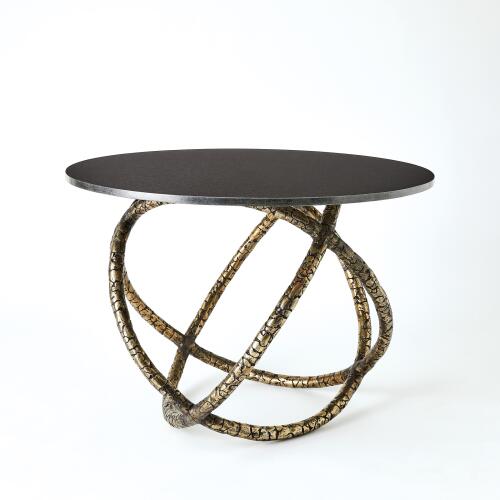 Astro Table-Antique Brass w/Black Granite