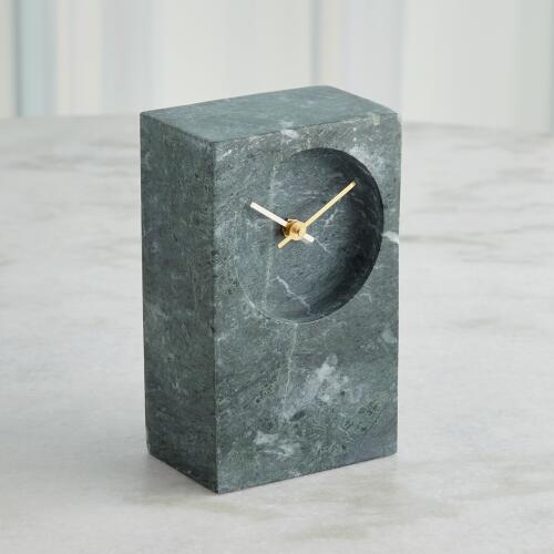 Marble Tower Clock-Green
