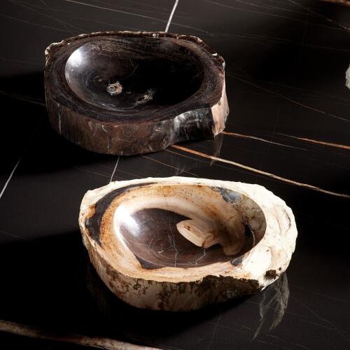 Petrified Bowl-Beige/Black