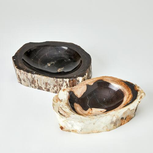 Petrified Bowl-Beige/Black