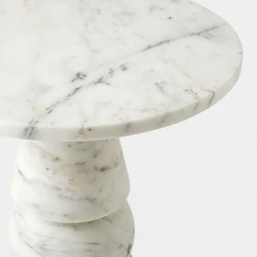 Cargo Table-Banswara White Marble