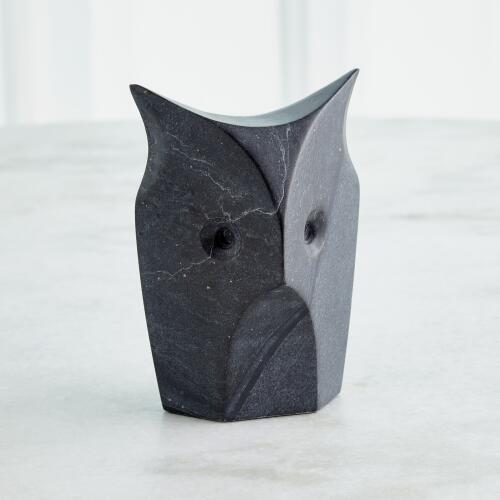Standing Owl-Black