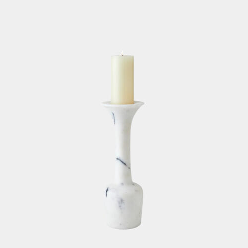 Calyx Candle Holder-White