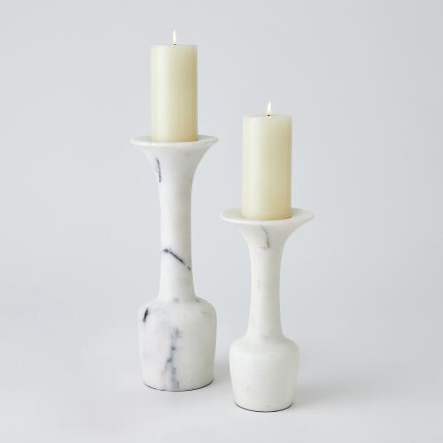 Calyx Candle Holder-White