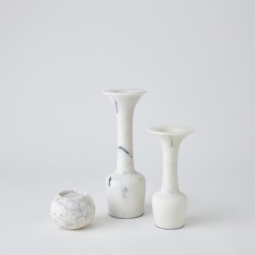 Calyx Candle Holder-White