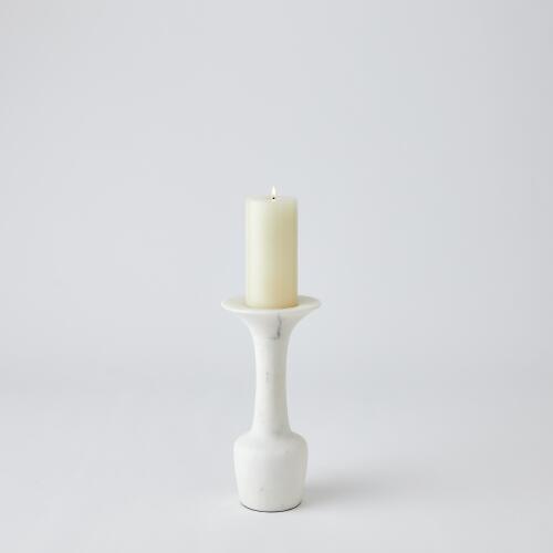 Calyx Candle Holder-White