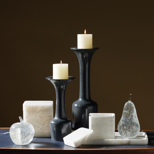 Calyx Candle Holder-Black