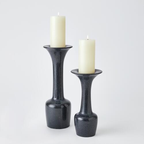 Calyx Candle Holder-Black