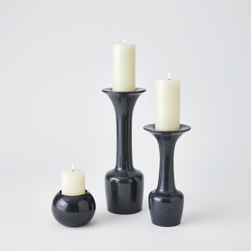 Calyx Candle Holder-Black