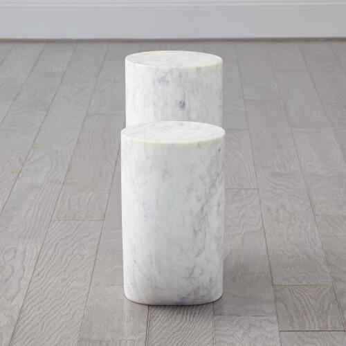 Marble Tube Table-White