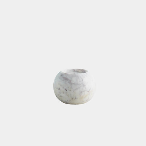 Globe Candle Holder-White