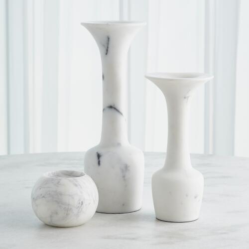 Globe Candle Holder-White