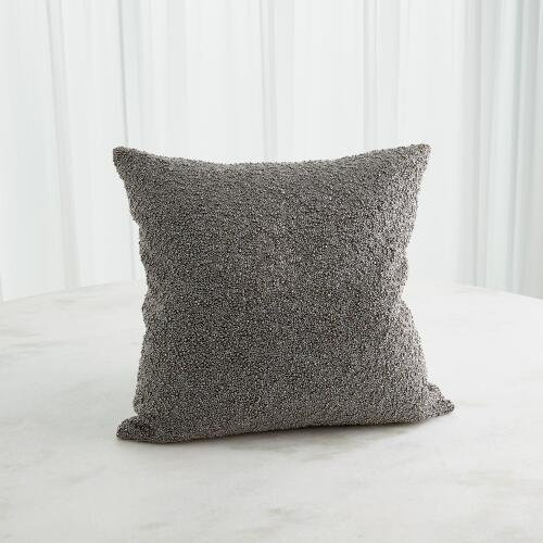 Multi Beaded Pillow-Indigo