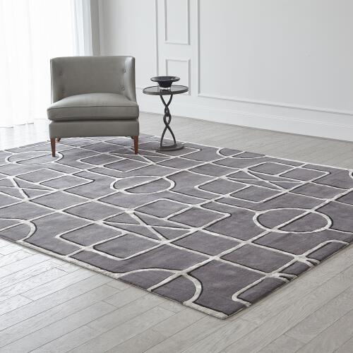 Gate Rug-Indigo/Charcoal