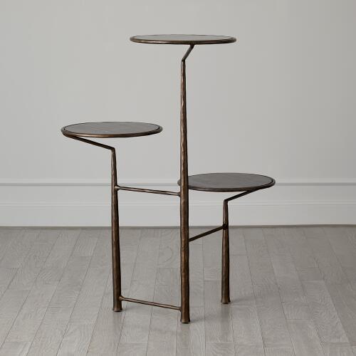 Unity Pedestal w/Black Marble-Bronze