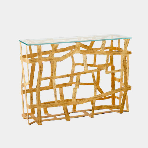 Fragments Console-Gold Leaf