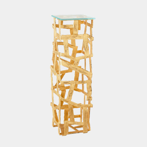 Fragments Pedestal-Gold Leaf