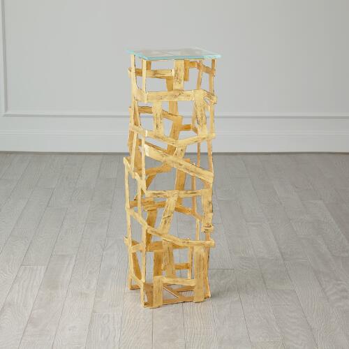 Fragments Pedestal-Gold Leaf