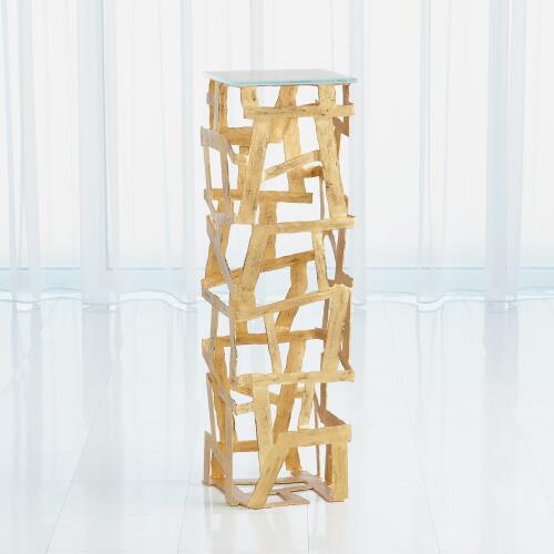 Fragments Pedestal-Gold Leaf