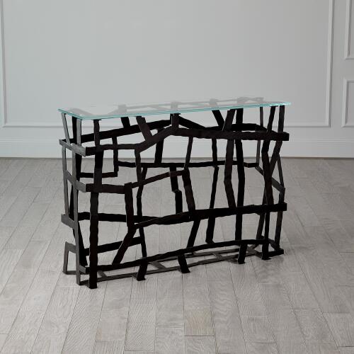 Fragments Console-Blackened Iron