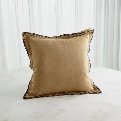 Stitched Pillow-Gold