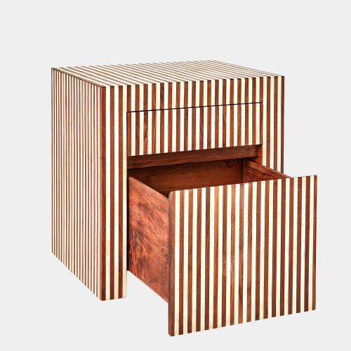 Sienna Filing Cabinet-Walnut/Bone