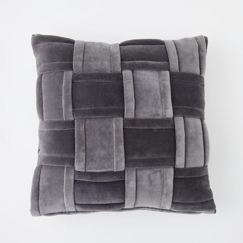 Woven Pillow-Gray