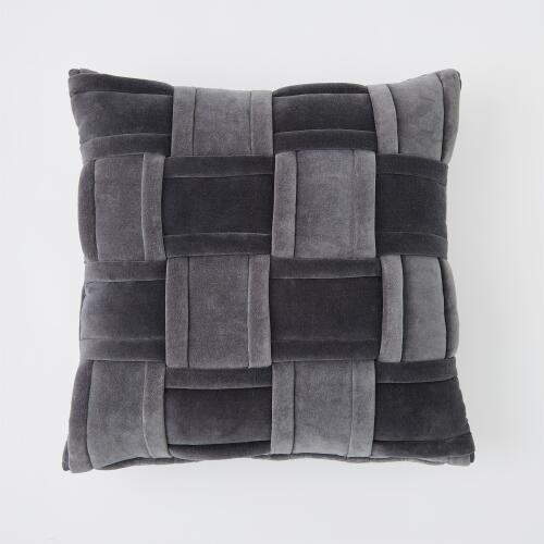 Woven Pillow-Grey