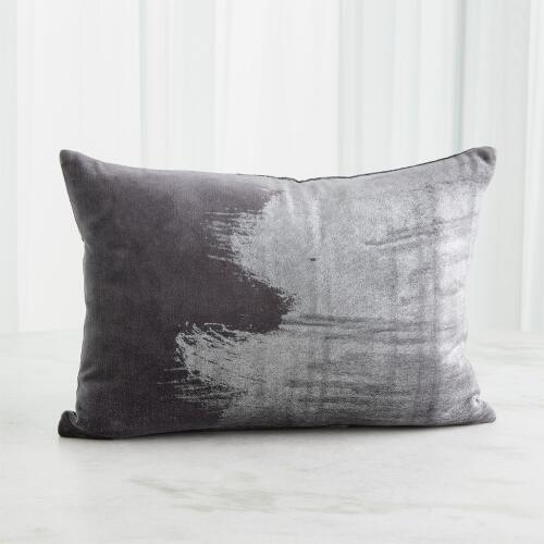 Thunder Lumbar Pillow-Silver Leaf