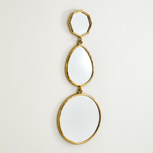 Cascade Mirror-A-Shiny Brass