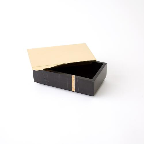 Cosmopolitan Rectangle Box-Polished Brass