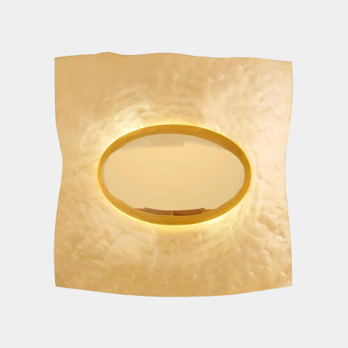 sunrise wall sconce-brass