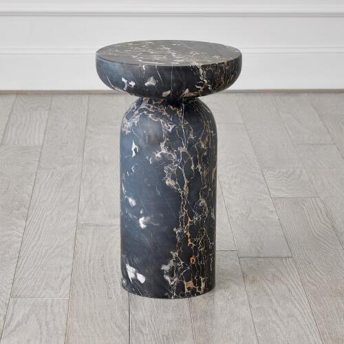 Tumble Accent Table-Golden Portoro Marble
