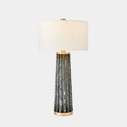Quarry Table Lamp-Black Marble