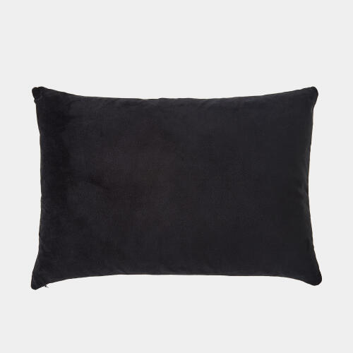 Striped Beaded Lumbar Pillow