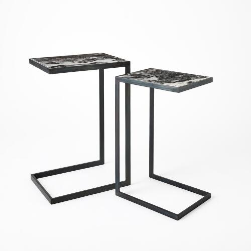 Nudge Nesting Table-Gunmetal