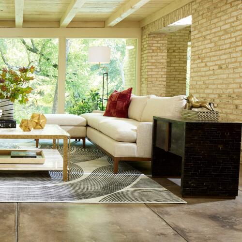 Kraft Pedestal-Light Bronze w/Travertine