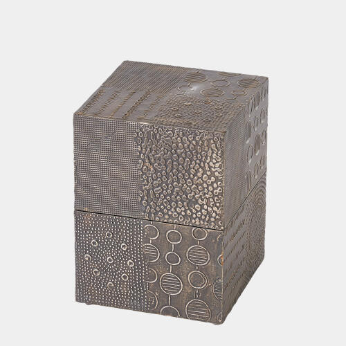 Navigator Square Box-Antique Gunmetal
