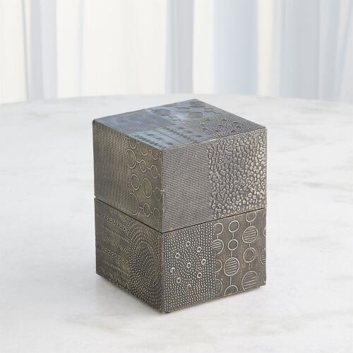 Navigator Square Box-Antique Gunmetal