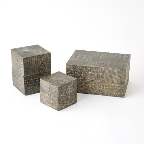 Navigator Rectangle Box-Antique Gunmetal