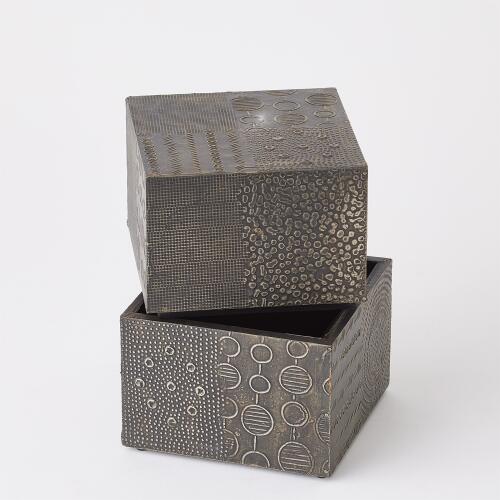 Navigator Rectangle Box-Antique Gunmetal